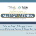 School Food Allergy Issues - Plans - Policies - Parties