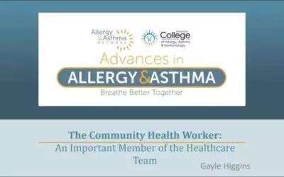 Role of Community Health Worker for Patients with Asthma