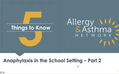 Anaphylaxis in Schools – Civil Rights & Care Plans