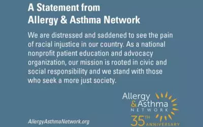 A Statement from Allergy & Asthma Network – Racial Injustice and Health Disparities