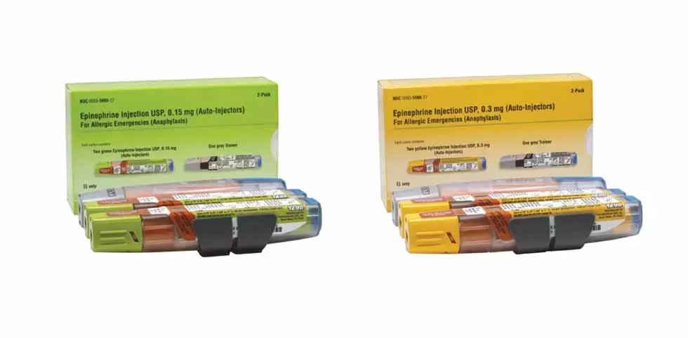 Photo of Generic epinephrine injectors made by TEVA