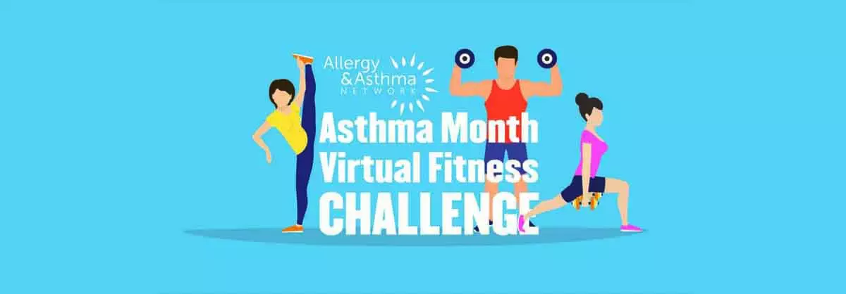 Image of the Asthma month virtual fitness challenge