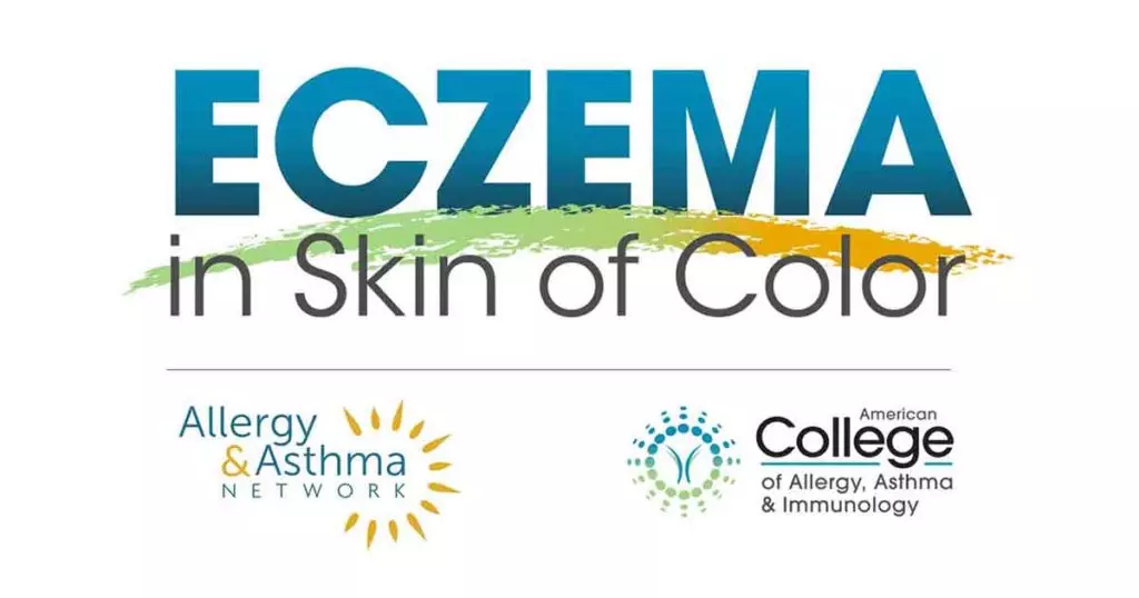 Logo for Eczema in skin of color with the Allergy & Asthma Network and ACAAI logos