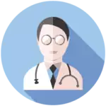 Icon of doctor for allergy immunotherapy video series