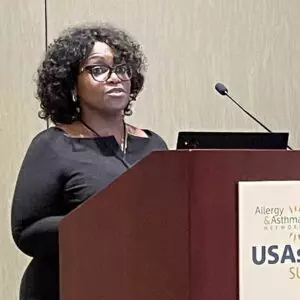 Renee Matthews speaking at the USAsthma Summit
