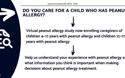Do you have peanut allergy? Do you care for a child who has peanut allergy?