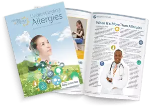 Understanding Allergies printed out and bound in magazine form